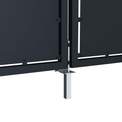 Градинска порта от стомана 350x150 см, антрацит