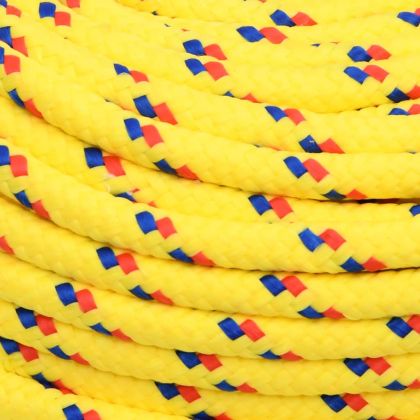 Въже за лодка жълто 10 мм 100 м полипропилен