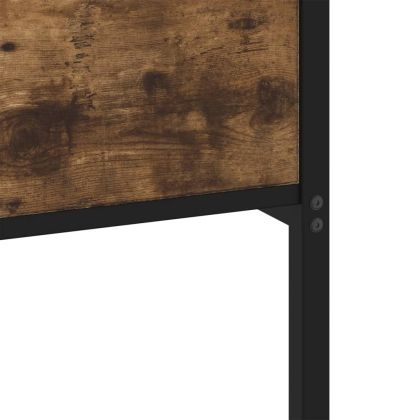 Метална рамка за легло, без матрак, опушен дъб, 183x213 см