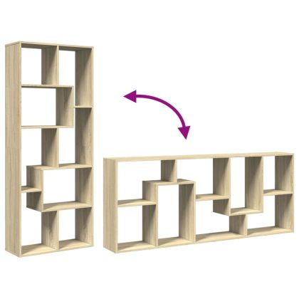 Разделител за стая / библиотека, сонома дъб, 67x25x161,5 см