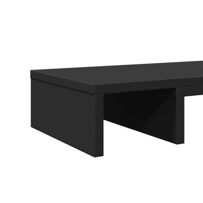 Регулируема поставка за монитор, черна, 60x24x10,5 см