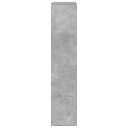 Библиотека, бетонно сива, 100x33x156,5 см, инженерно дърво