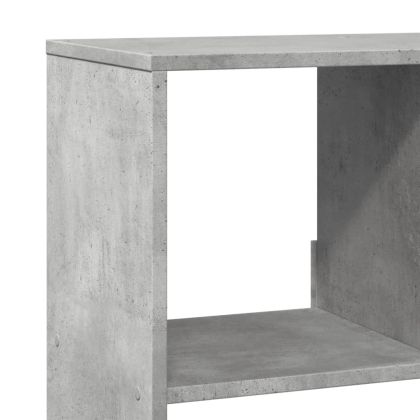 Библиотека, бетонно сива, 100x33x156,5 см, инженерно дърво