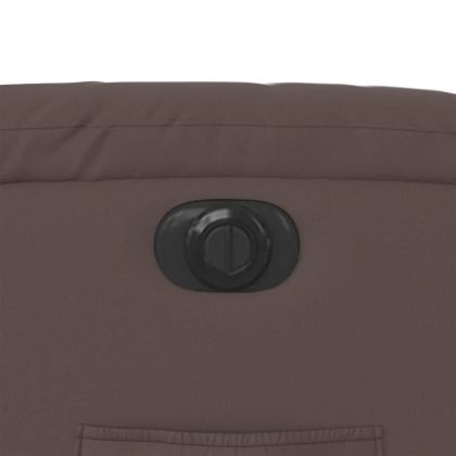 Електрически наклоняем стол, кафяв, изкуствена кожа