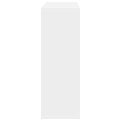 Разделител за стая, бял, 100x33x94,5 см, инженерно дърво