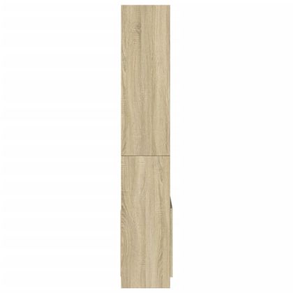 Висок шкаф, дъб сонома, 63x33x180 см, инженерно дърво