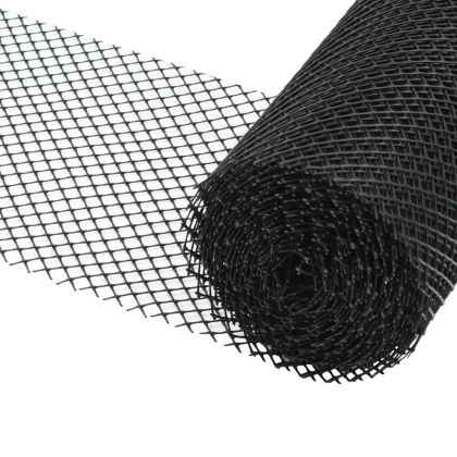 Мрежа за улуци, 4 части, със скоби, HDPE, 1,08 м²