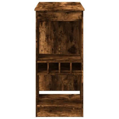 Бар маса с рафтове, 90x47,5x103,5 см, инженерно дърво