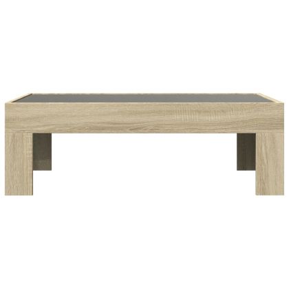 Маса за кафе с Infinity LED, сонома дъб, 90x50x30 см