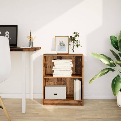 Библиотека, старо дърво, 60x24x76 см, инженерно дърво