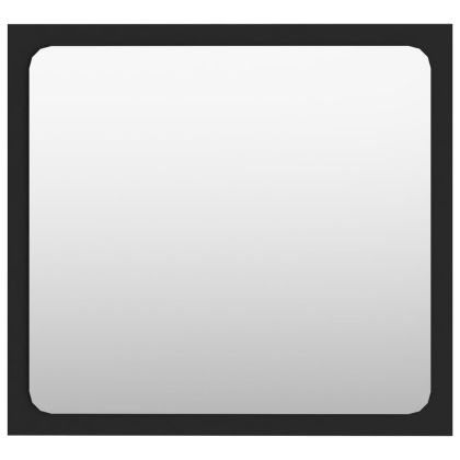 Комплект мебели за баня, 2 бр, черен, ПДЧ