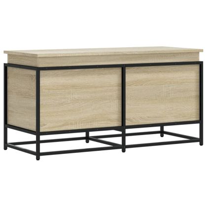 Сандък за съхранение с капак дъб сонома 100x40x51,5 см ПДЧ