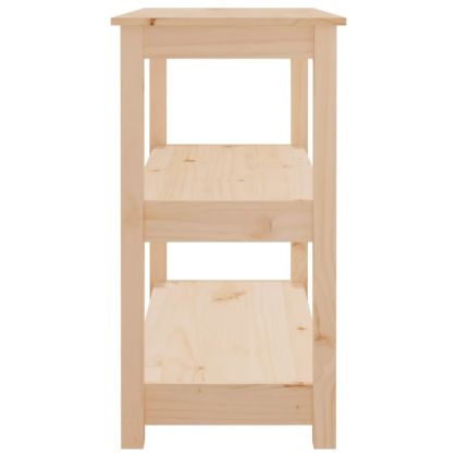 Конзолна маса, 80x40x74 см, борово дърво масив