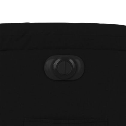 Електрически стол реклайнер, черен, текстил