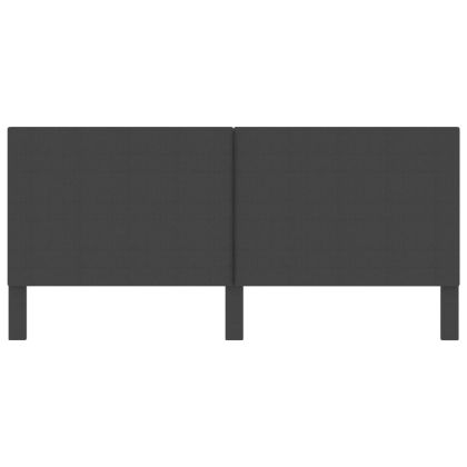 Табла за спалня тъмносива текстил 200x200 см