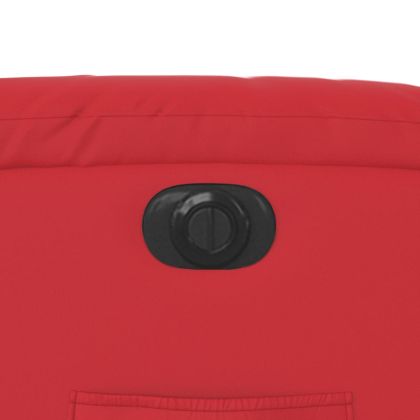 Електрически стол реклайнер, червен, изкуствена кожа