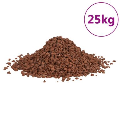 Вулканични камъни 25 кг червени 5-8 мм