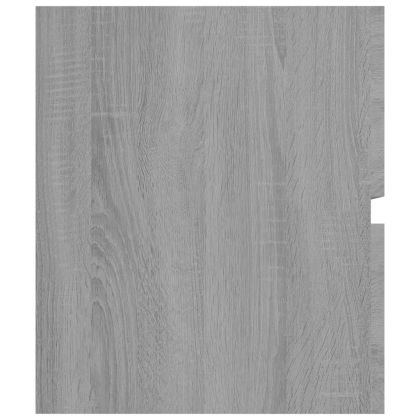 Шкаф за мивка, сив сонома, 90x38,5x45 см, инженерно дърво
