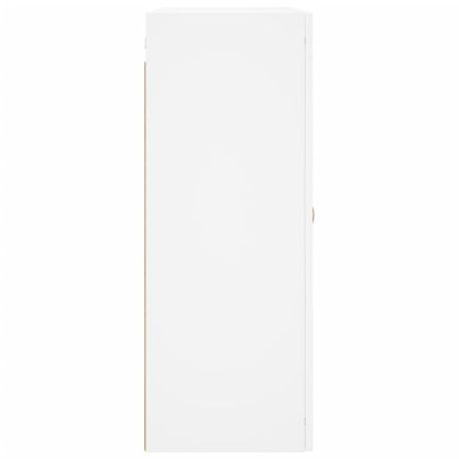 Стенен шкаф бял 69,5x34x90 см