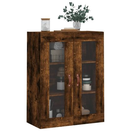 Стенен шкаф опушен дъб 69,5x34x90 см