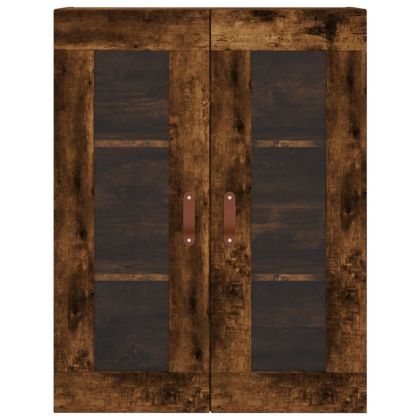 Стенен шкаф опушен дъб 69,5x34x90 см
