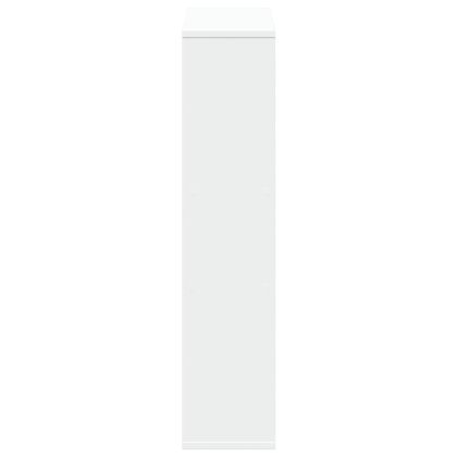 Библиотека, бяла, 63x20x90 см, инженерно дърво