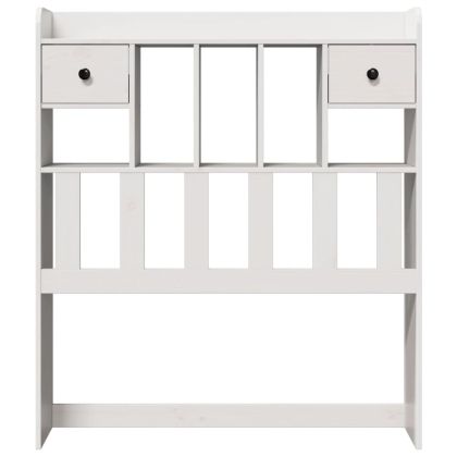 Горна табла с място за съхранение, 75 см, масивно дърво бор