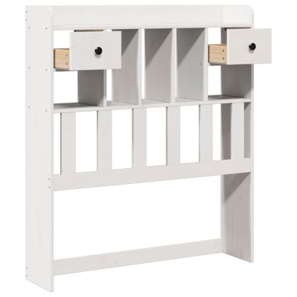 Горна табла с място за съхранение, 75 см, масивно дърво бор