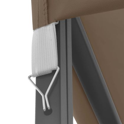 Шатра с LED светещи стрингове, 3х3 м, таупе