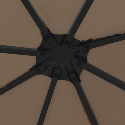 Шатра с LED светещи стрингове, 3х3 м, таупе