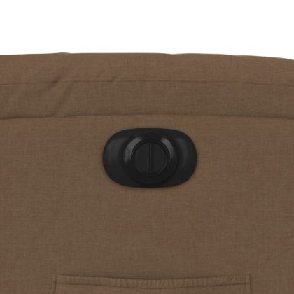 Електрически наклоняем стол, кафяв, текстил