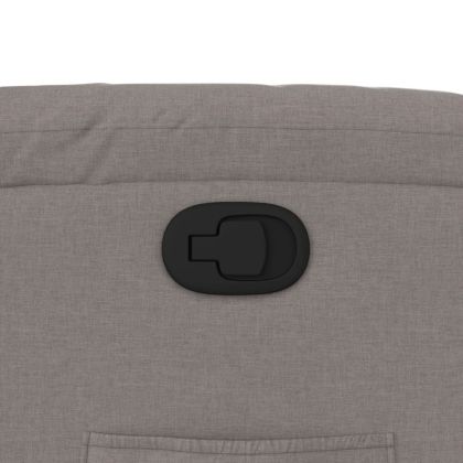 Изправящ реклайнер стол, таупе, текстил