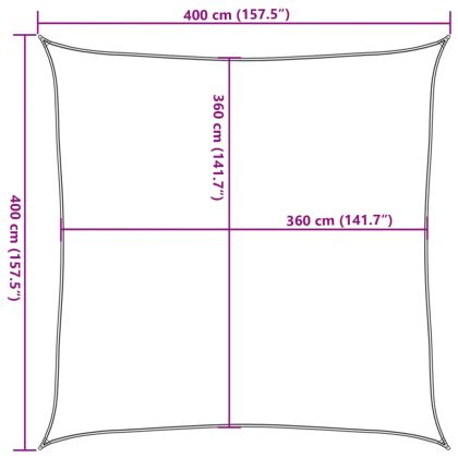 Платно-сенник, 160 г/м², квадратно, жълт, 4x4 м, HDPE