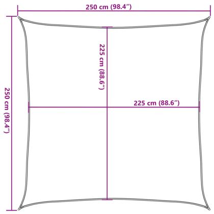 Платно-сенник, 160 г/м², кафяво, 2,5x2,5 м, HDPE