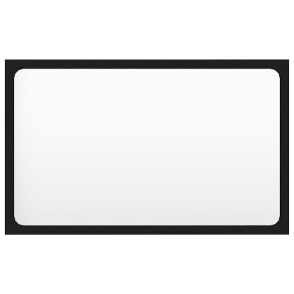 Комплект мебели за баня, черен, ПДЧ