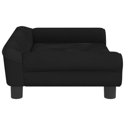 Кучешко легло черно 70x48x22 см кадифе