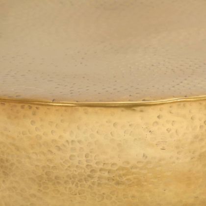 Маса за кафе, кован алуминий, 70x30 см, месинг