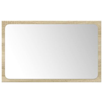 Комплект шкафове за баня от 3 части дъб сонома инженерно дърво