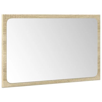 Комплект шкафове за баня от 3 части дъб сонома инженерно дърво