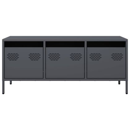 ТВ шкаф, антрацит, 101,5x39x43,5 см, студеновалцувана стомана