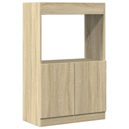 Висок шкаф, дъб сонома, 63x33x100 см, инженерно дърво