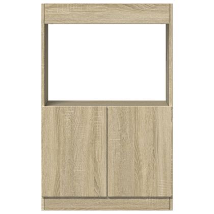 Висок шкаф, дъб сонома, 63x33x100 см, инженерно дърво