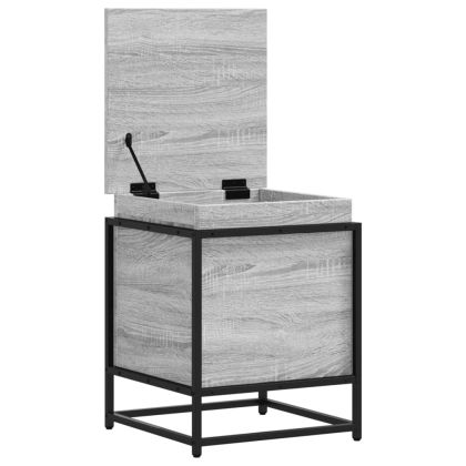 Кутия за съхранение, сив сонома, 40x40x51,5 см, инженерно дърво