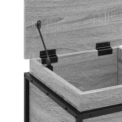 Кутия за съхранение, сив сонома, 40x40x51,5 см, инженерно дърво