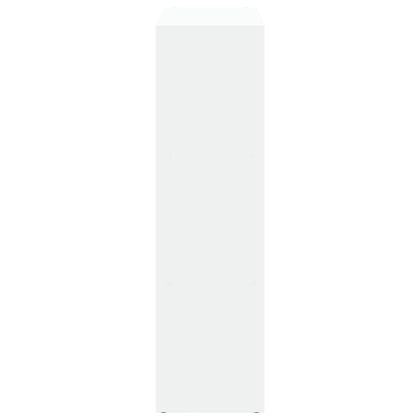 Разделител за стая / библиотека, бял, 102x29x103,5 см