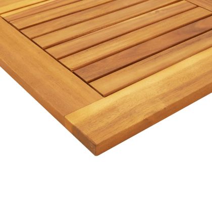 Плот за маса 90x90x2,2 см квадратен масивна акация