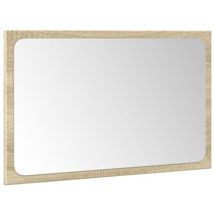 Комплект шкафове за баня от 3 части дъб сонома инженерно дърво