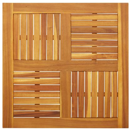 Плот за маса, 80x80x2,2 см, квадратен, акациево дърво масив