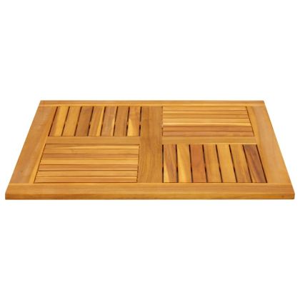 Плот за маса, 80x80x2,2 см, квадратен, акациево дърво масив