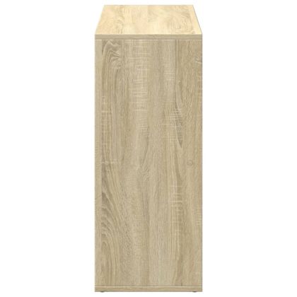 Разделител за стая / библиотека, сонома дъб, 69,5x29x69,5 см